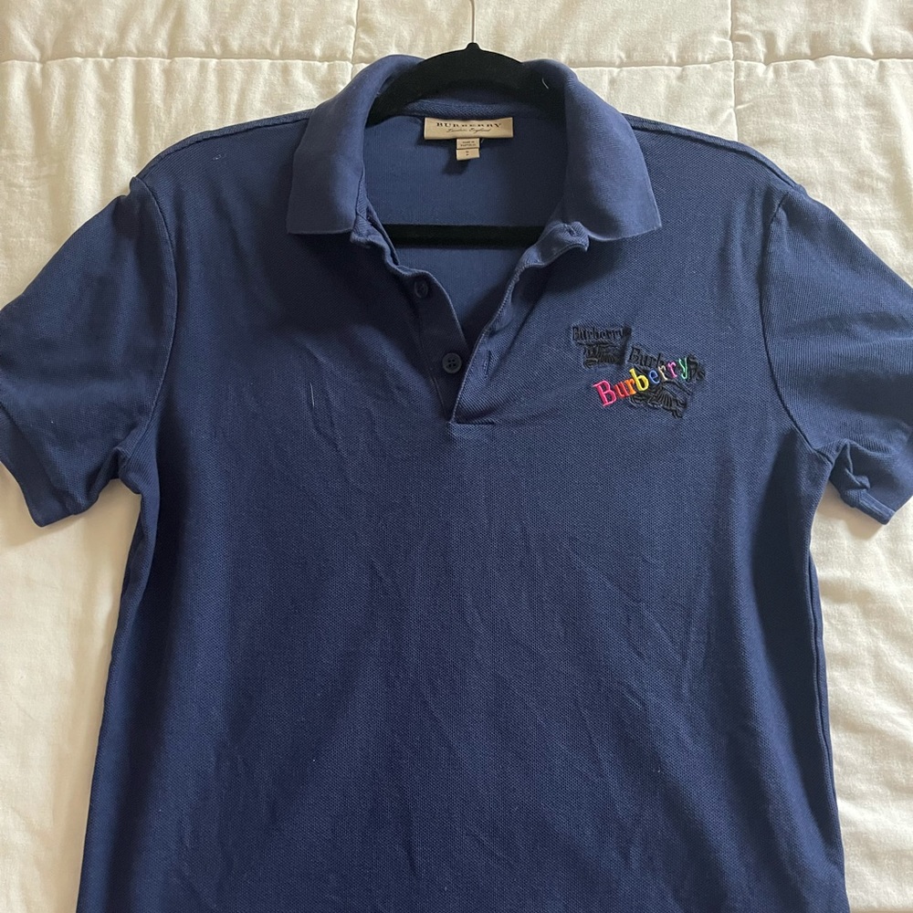 Burberry short sleeve collared shirt.